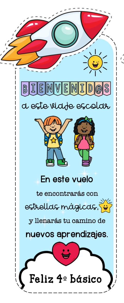Recuerdo 1º día de clases (Diseño cohete)