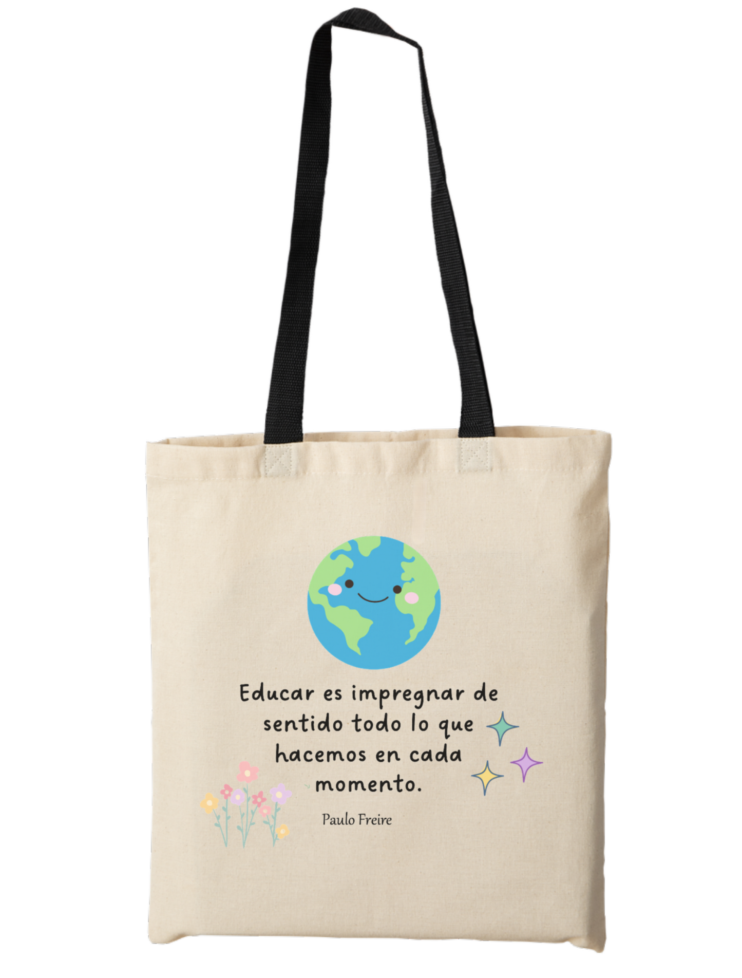 Tote bg frase Paulo Freire