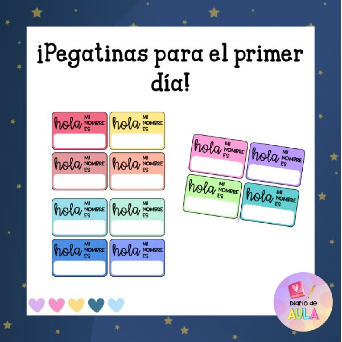 Pegatinas para el nombre