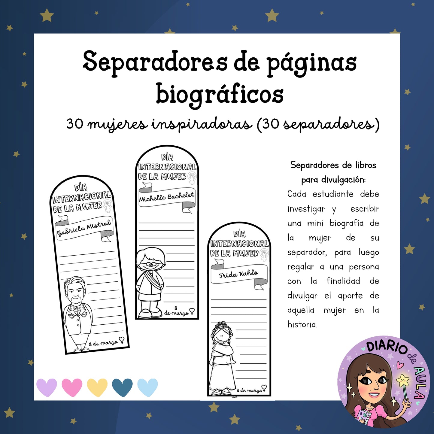 Separadores de páginas biográficos